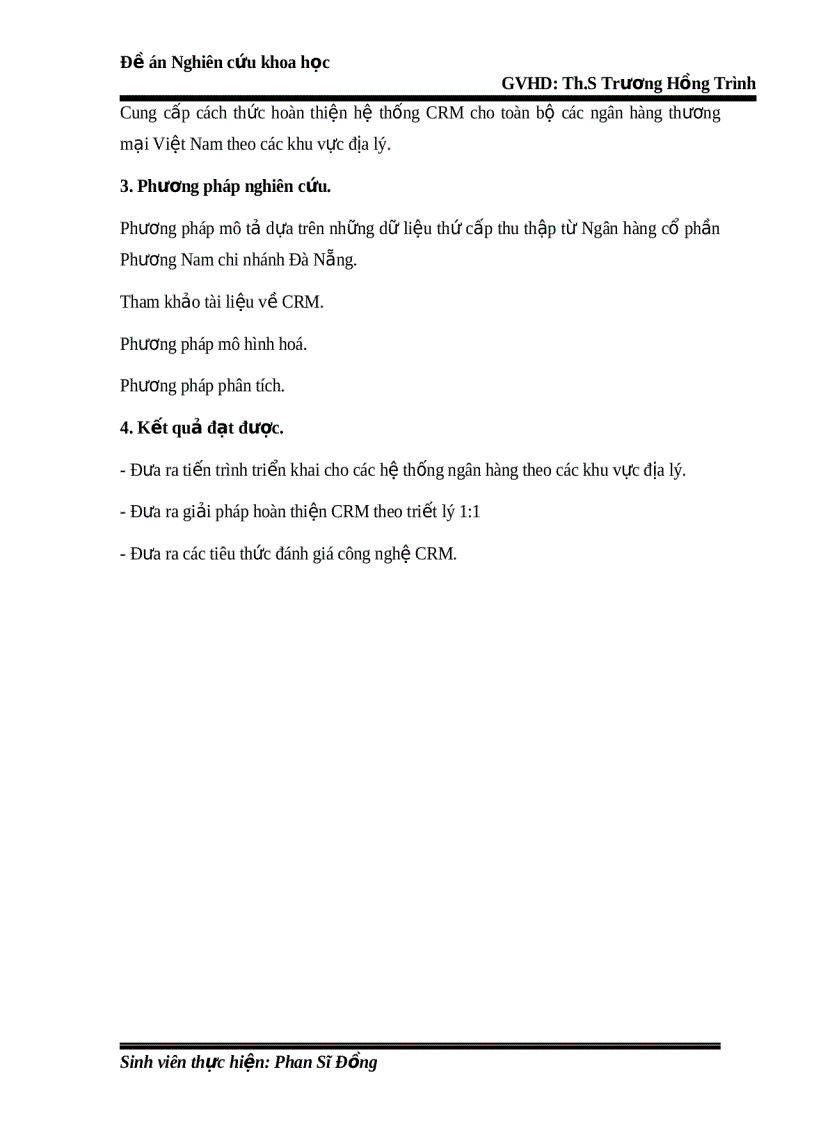 image for page Đề án nghiên cứu khoa học Quản trị quan hệ khách hàng CRM
