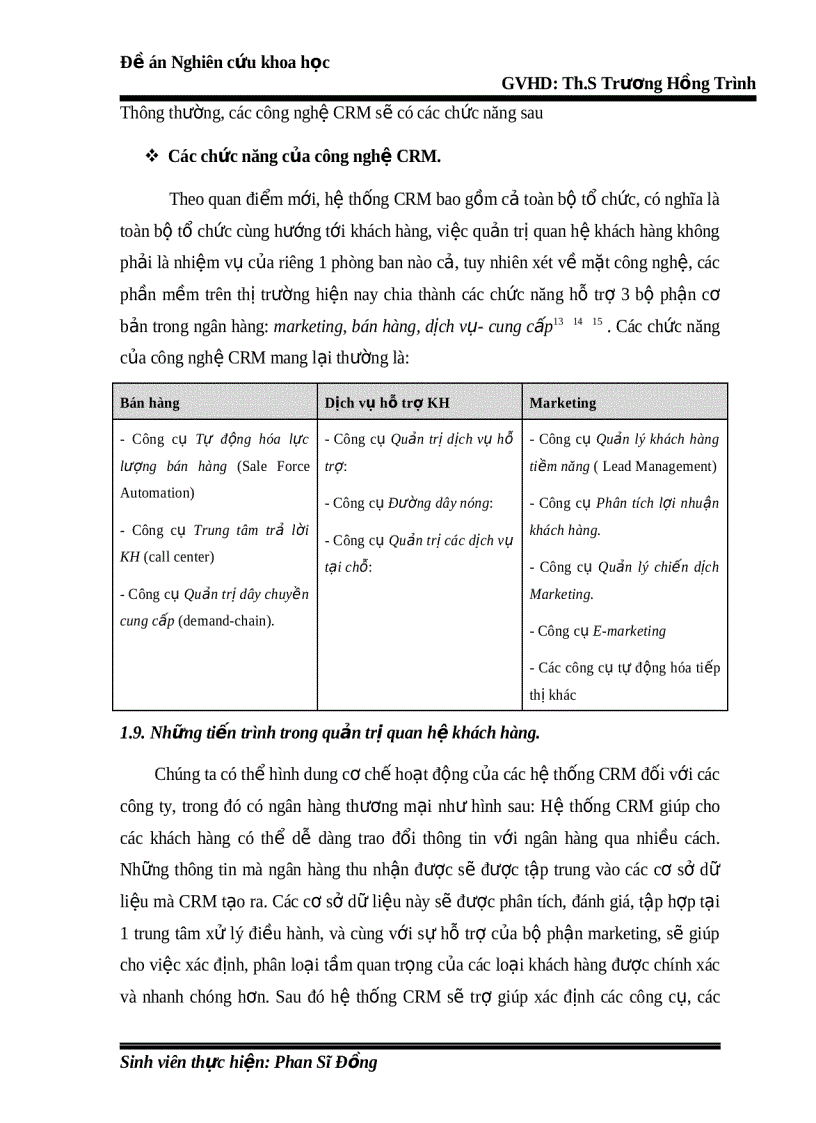 image for page Đề án nghiên cứu khoa học Quản trị quan hệ khách hàng CRM