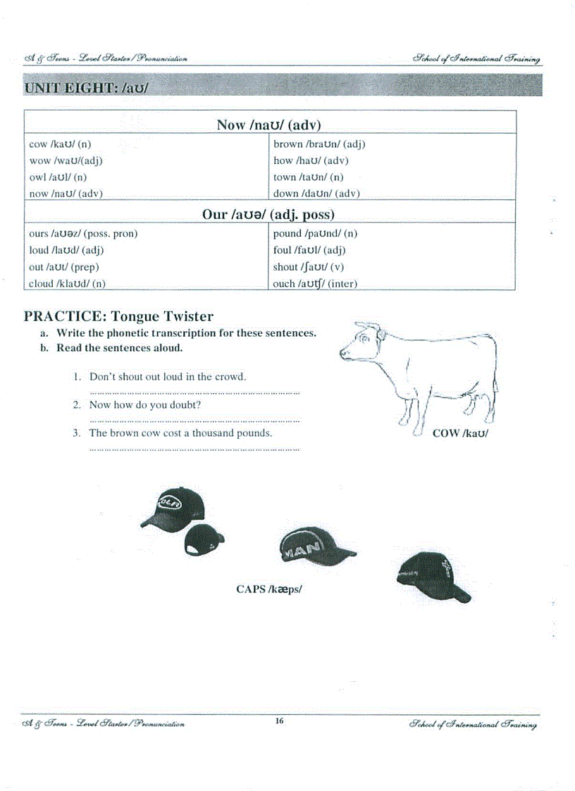 image for page Các bài học phát âm Tiếng Anh
