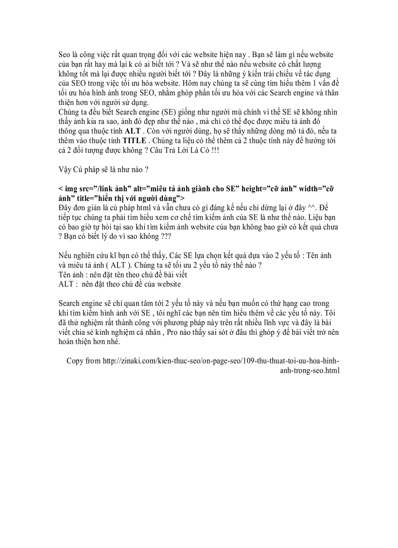 image for page Thủ Thuật Tối Ưu Hóa Hình Ảnh Trong Seo
