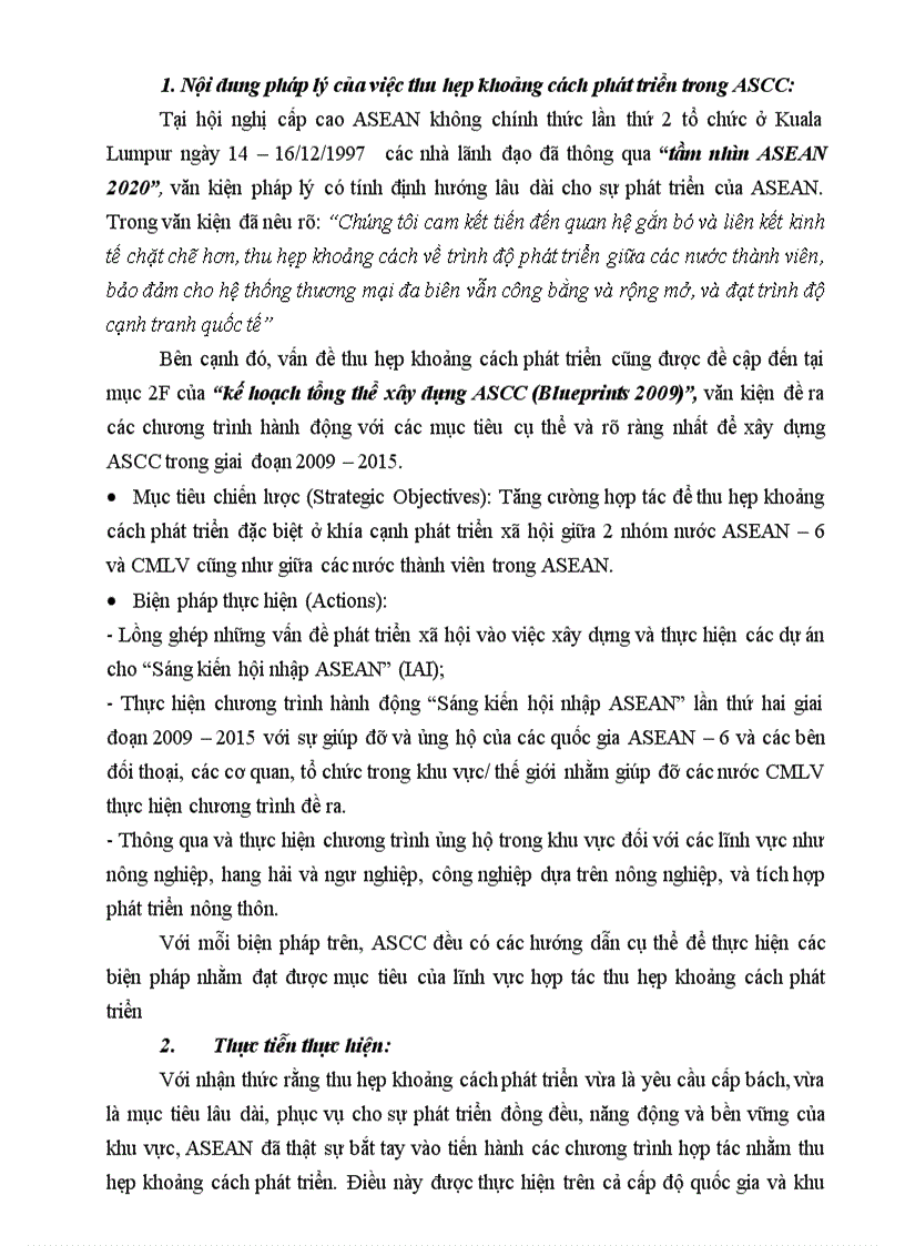 image for page Thu hẹp khoảng cách phát triển trong ASCC