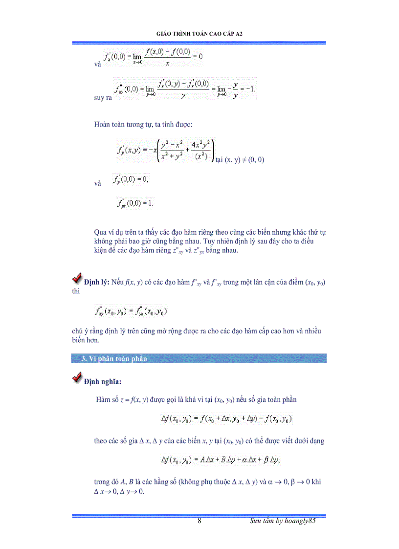image for page Giáo trình toán cao cấp A2