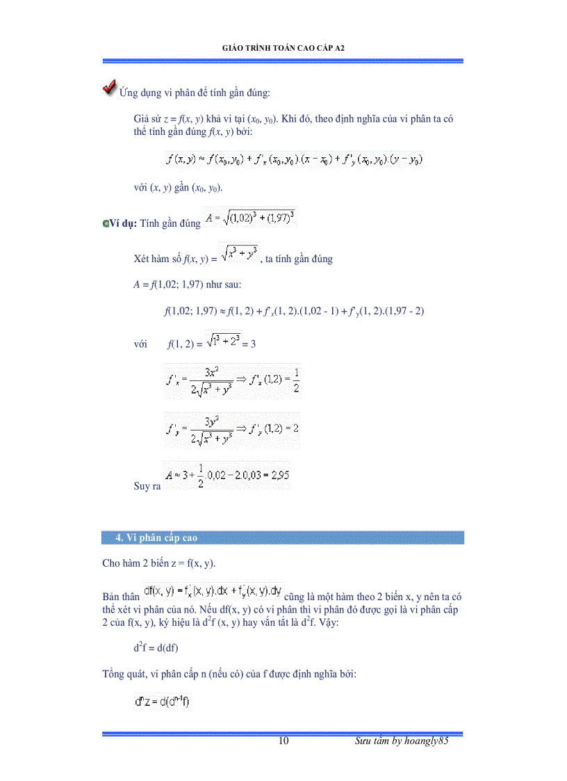 image for page Giáo trình toán cao cấp A2