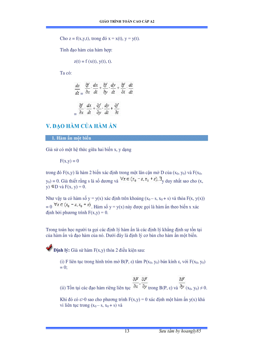 image for page Giáo trình toán cao cấp A2