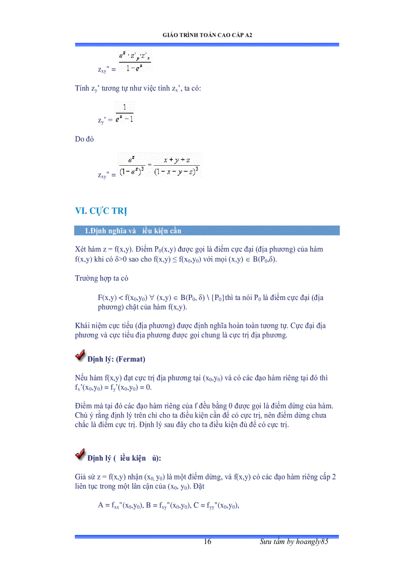 image for page Giáo trình toán cao cấp A2
