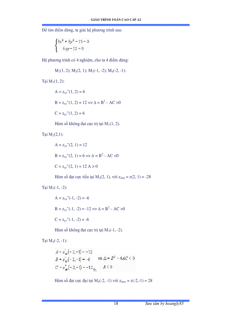 image for page Giáo trình toán cao cấp A2