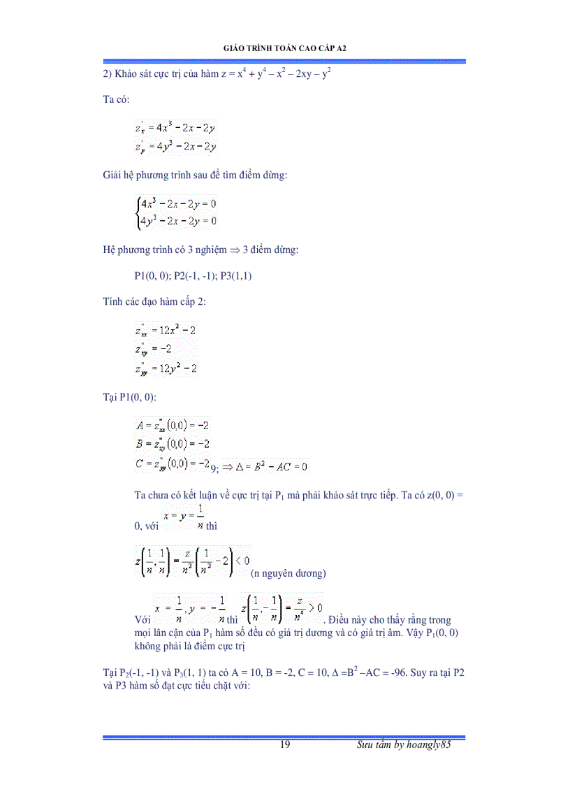 image for page Giáo trình toán cao cấp A2
