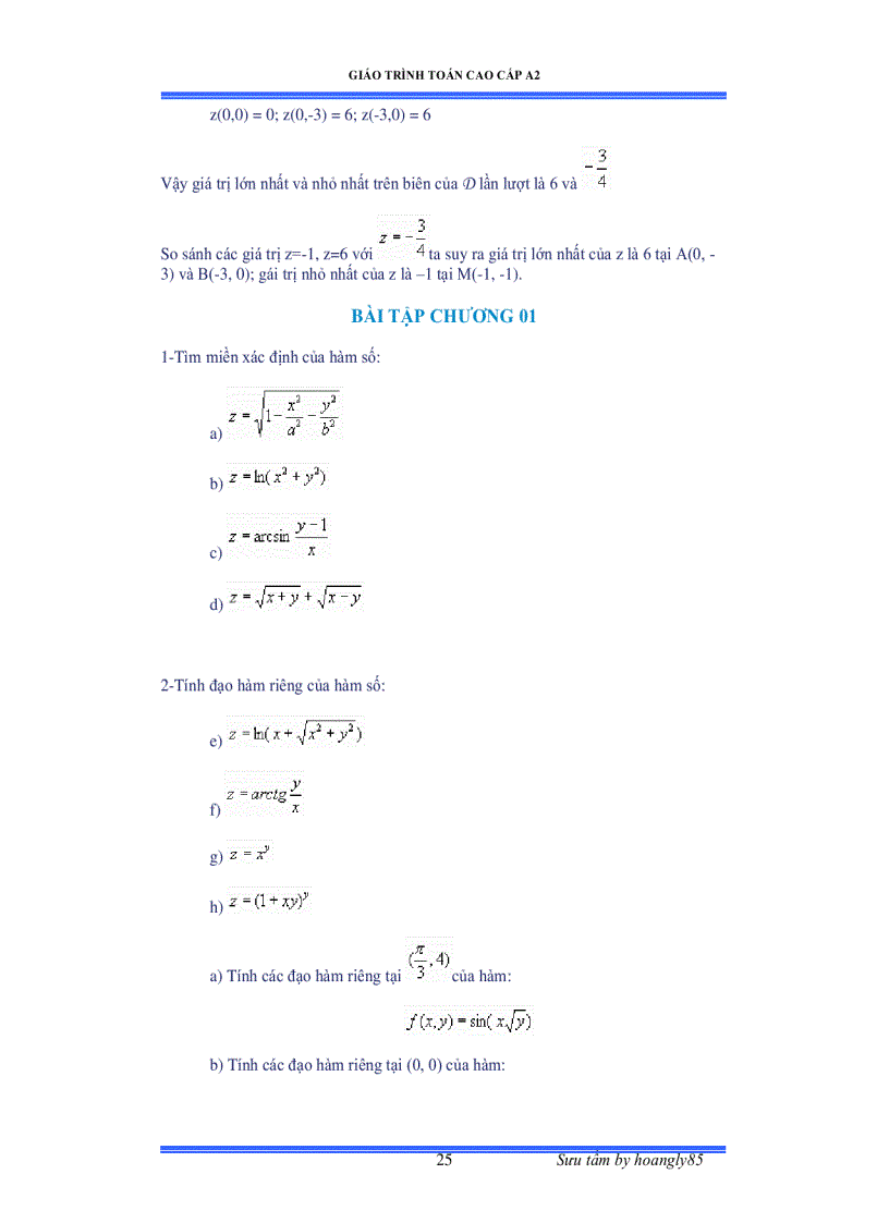 image for page Giáo trình toán cao cấp A2