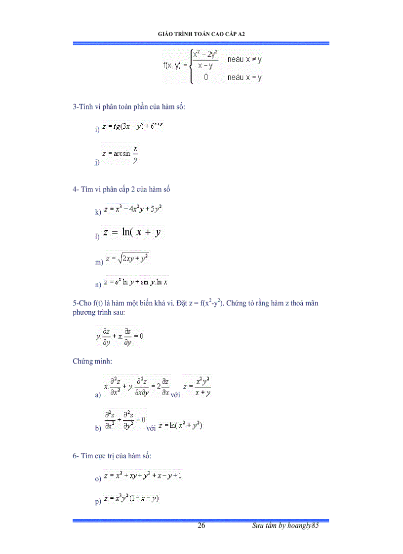 image for page Giáo trình toán cao cấp A2