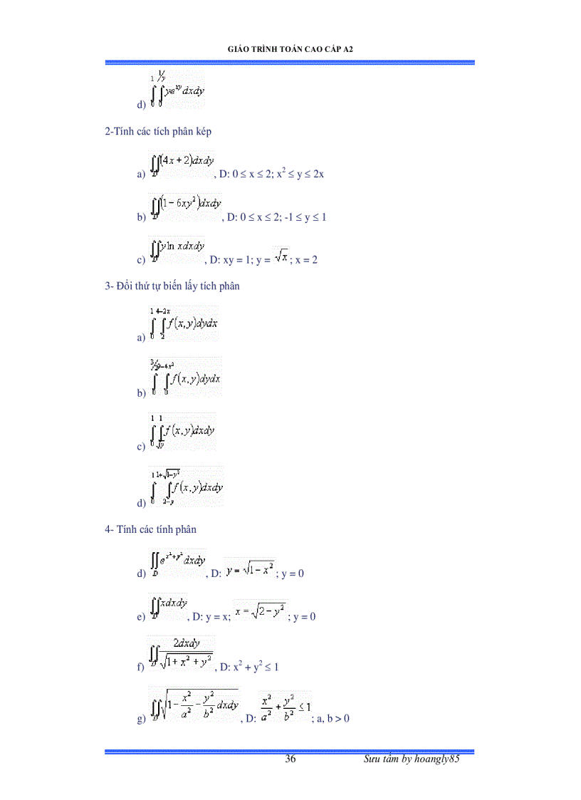 image for page Giáo trình toán cao cấp A2