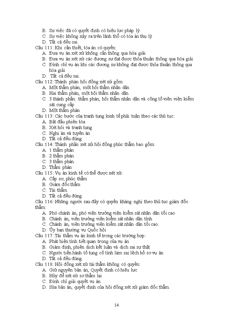 image for page Trắc nghiệm luật kinh tế không đáp án