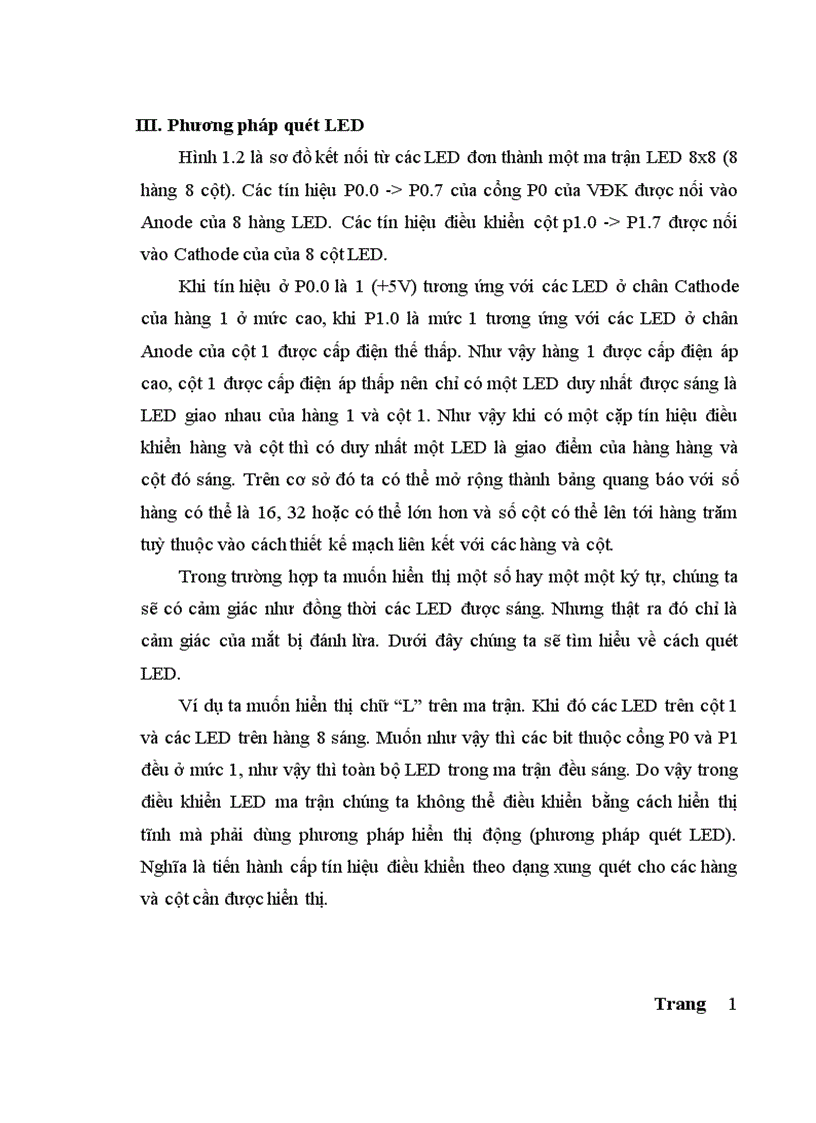 image for page Thiết kế bảng quang báo có kết nối với máy tính và bàn phím PS2