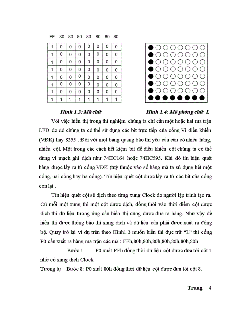 image for page Thiết kế bảng quang báo có kết nối với máy tính và bàn phím PS2