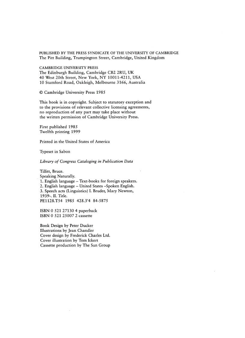 image for page Speaking neturally