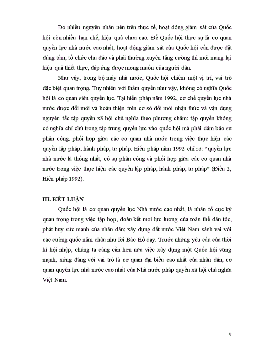 image for page Đề số 9 Quốc hội cơ quan đại biểu cao nhất của nhân dân cơ quan quyền lực nhà nước cao nhất của Nhà nước Cộng hòa xã hội chủ nghĩa Việt Nam