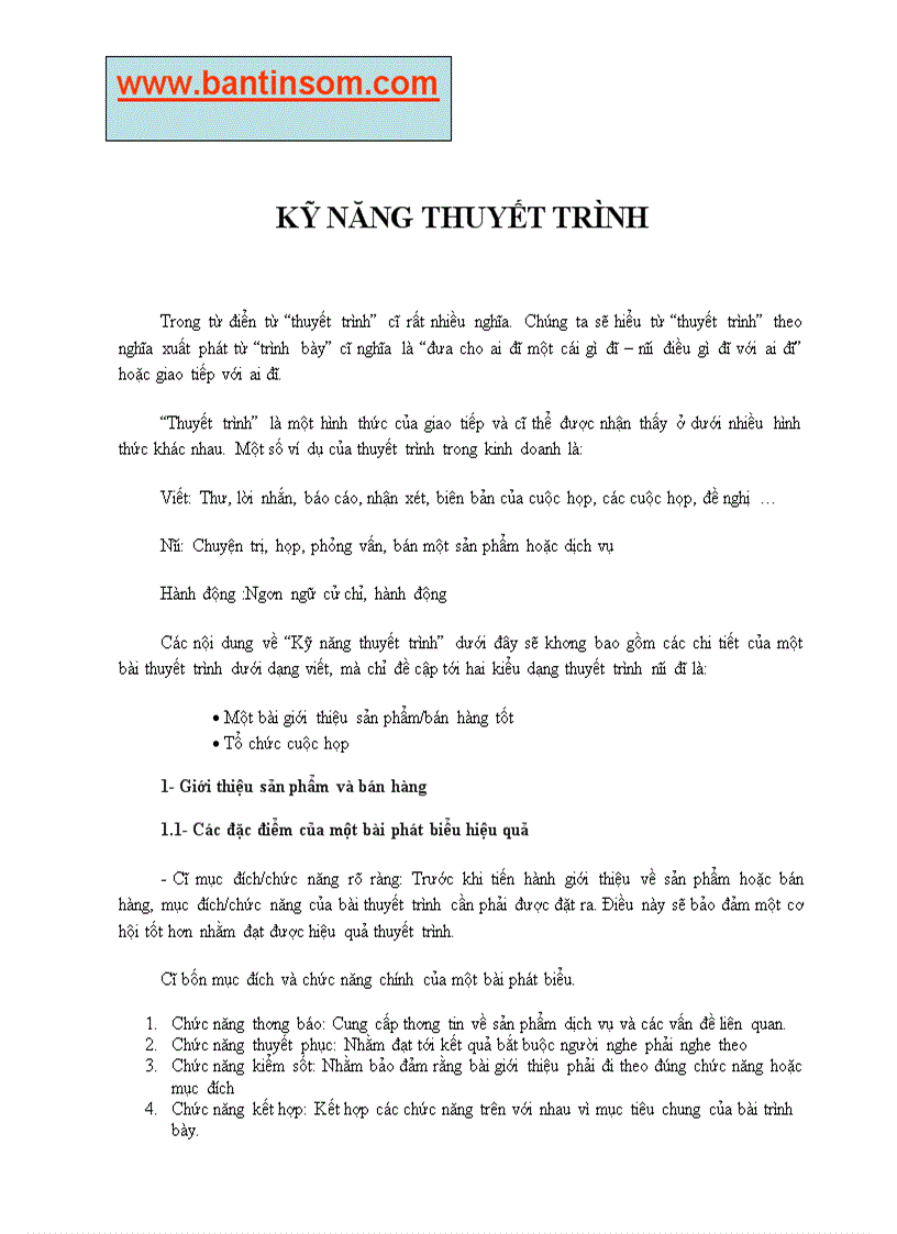 image for page Kỹ năng thuyết trình