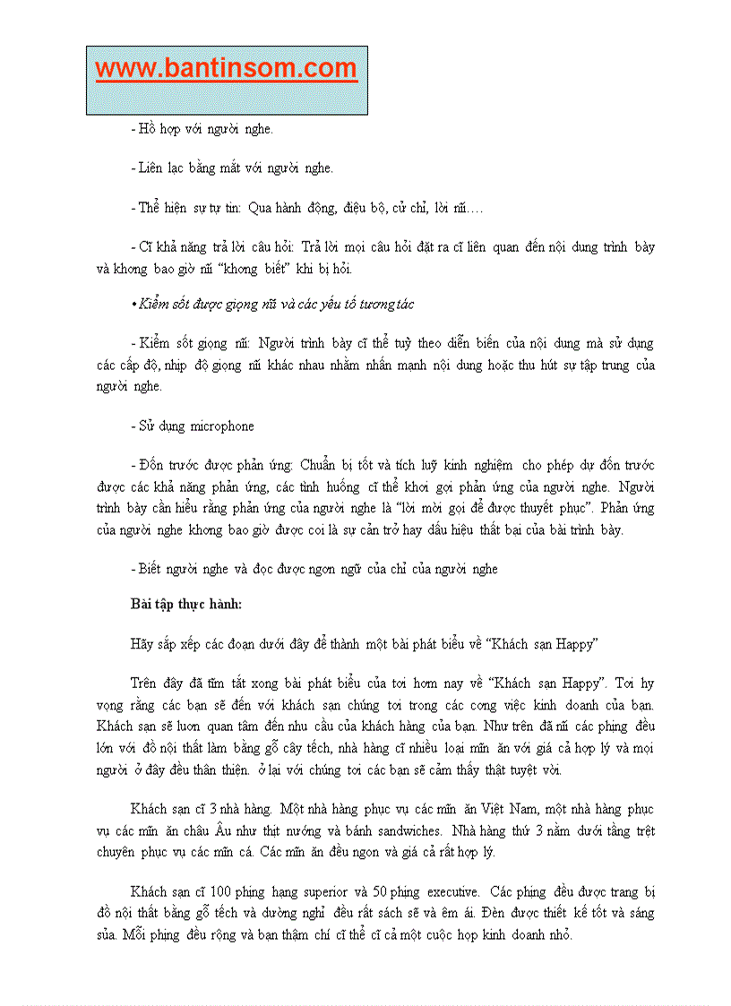 image for page Kỹ năng thuyết trình