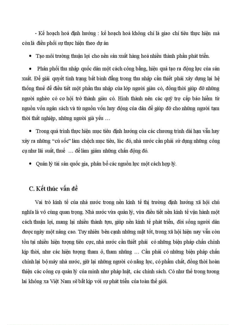 image for page Vai trò của nhà nước đối với sự phát triển kinh tế ở Việt Nam trong giai đoạn hiện nay