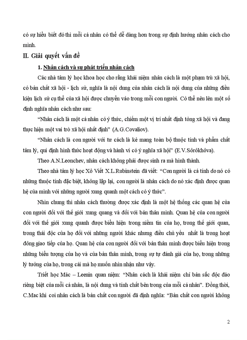 image for page Phân tích vai trò của các yếu tố đối với sự hình thành phát triển nhân cách