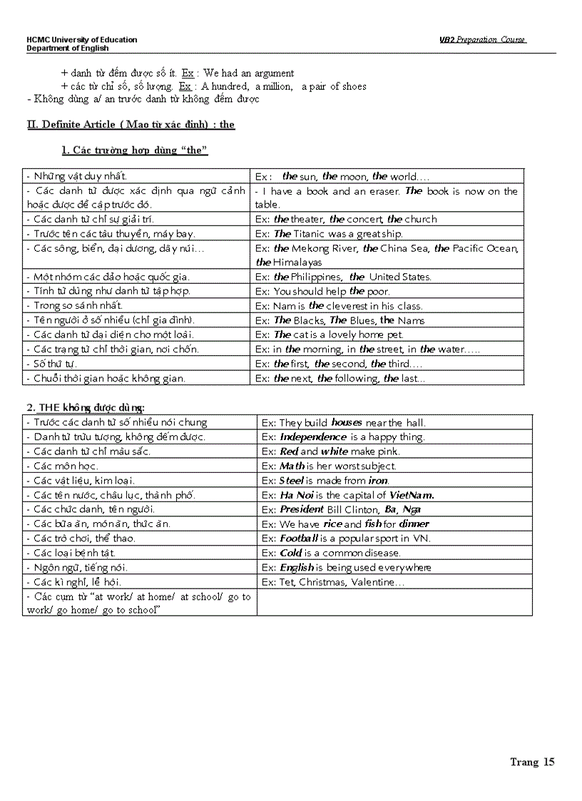 image for page Ôn tập các thì cơ bản english