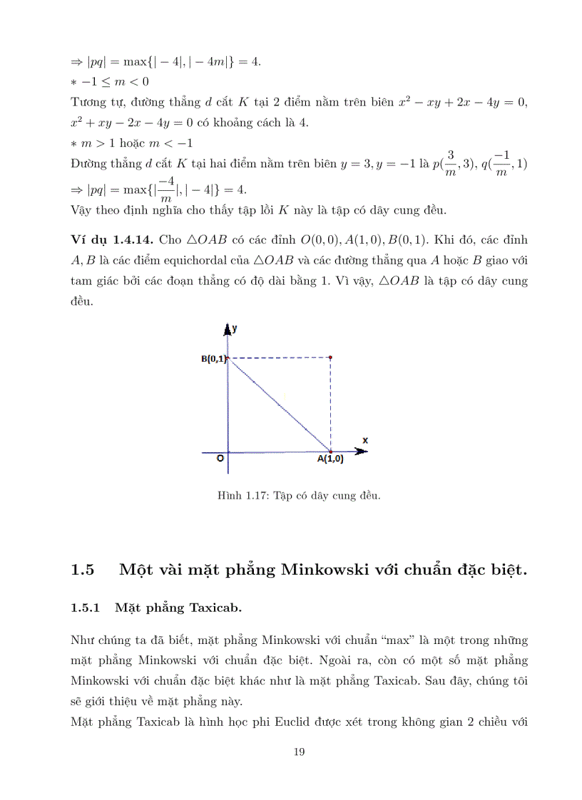 image for page Luận văn tốt nghiệp ĐHSP Hình học trên mặt phẳng MINKOWSKI và chuẩn MAX