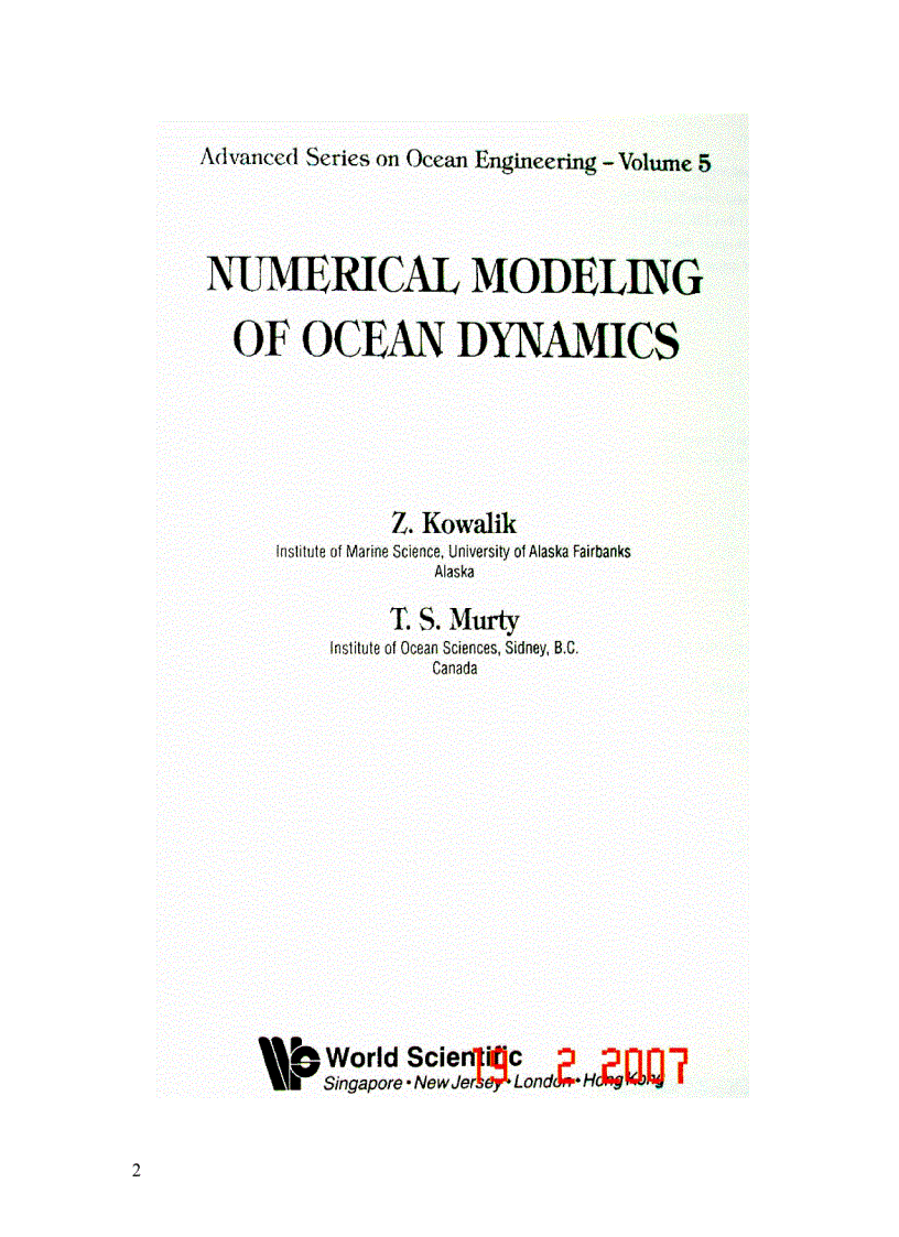 image for page Mô hình số trong động lực biển