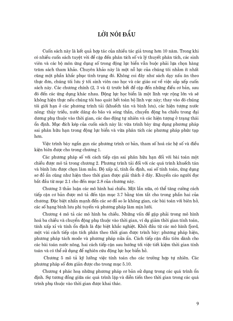 image for page Mô hình số trong động lực biển