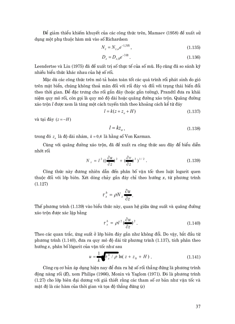 image for page Mô hình số trong động lực biển