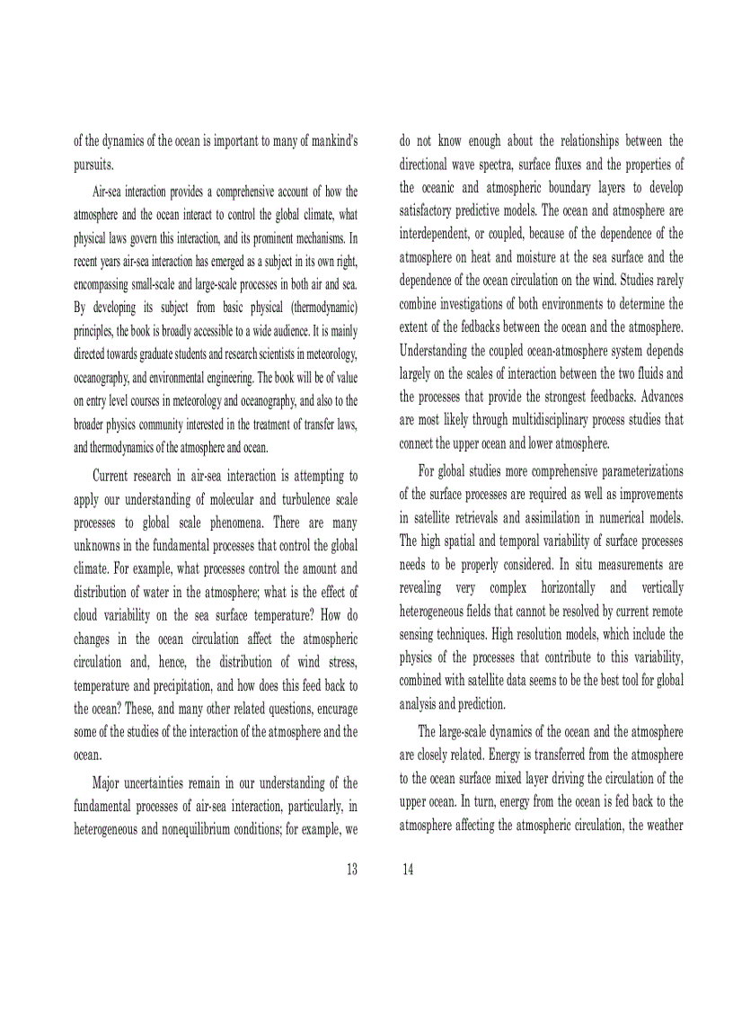 image for page Air sea interaction in the indian pacific tropical region