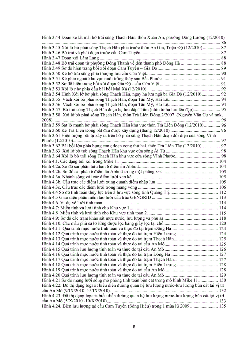 image for page Đánh giá tình hình xói lở và bồi lắng các dòng sông trên hệ thống sông Nam Thạch Hãn tỉnh Quảng Trị