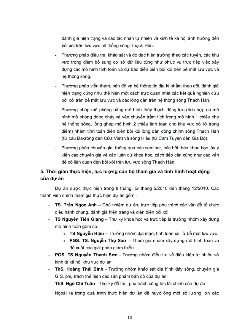 image for page Đánh giá tình hình xói lở và bồi lắng các dòng sông trên hệ thống sông Nam Thạch Hãn tỉnh Quảng Trị
