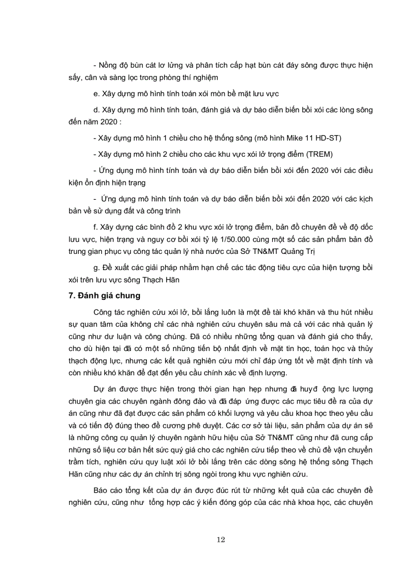 image for page Đánh giá tình hình xói lở và bồi lắng các dòng sông trên hệ thống sông Nam Thạch Hãn tỉnh Quảng Trị