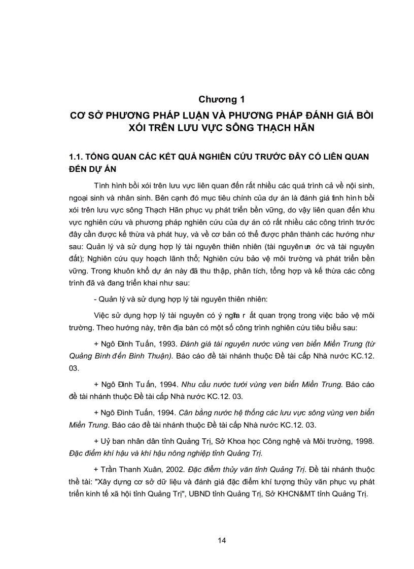 image for page Đánh giá tình hình xói lở và bồi lắng các dòng sông trên hệ thống sông Nam Thạch Hãn tỉnh Quảng Trị