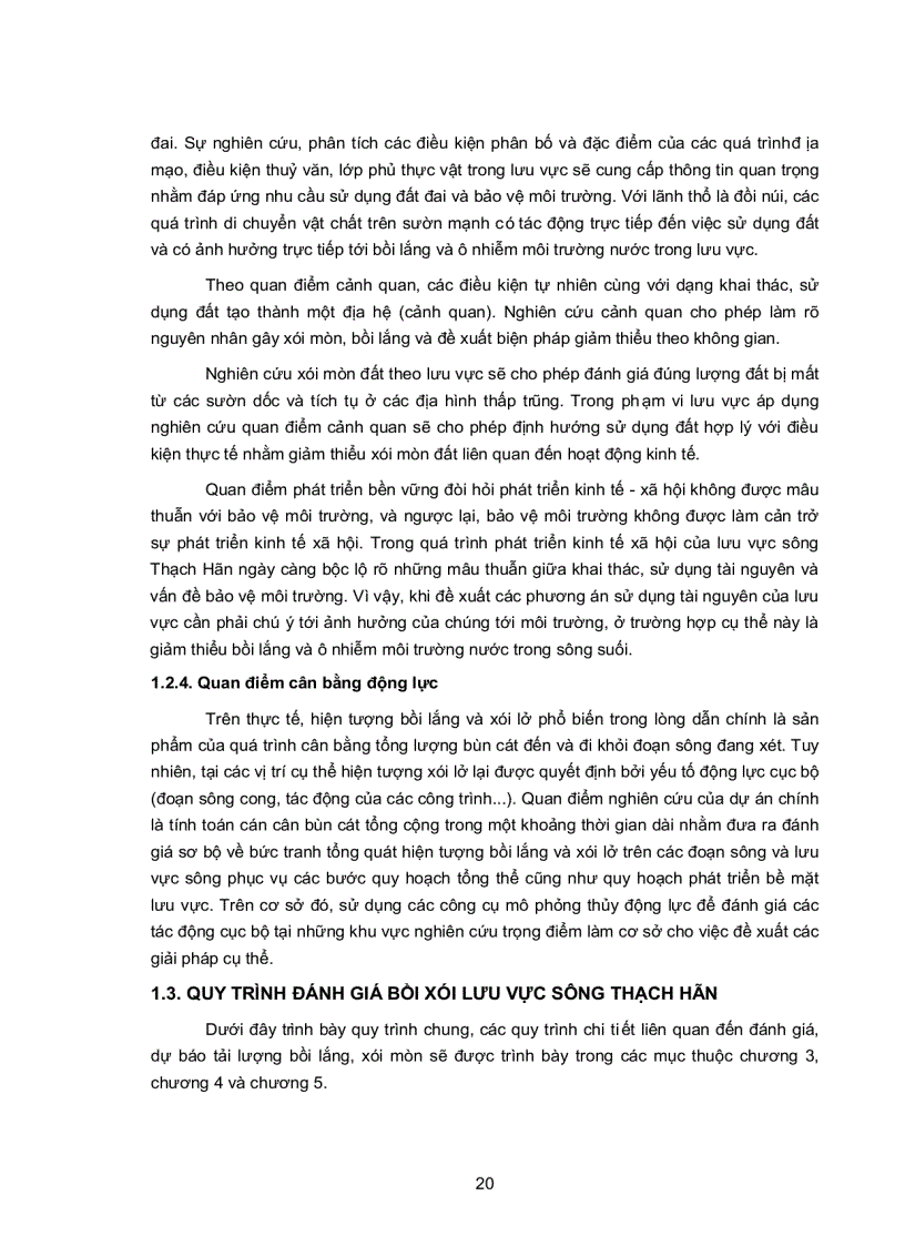 image for page Đánh giá tình hình xói lở và bồi lắng các dòng sông trên hệ thống sông Nam Thạch Hãn tỉnh Quảng Trị