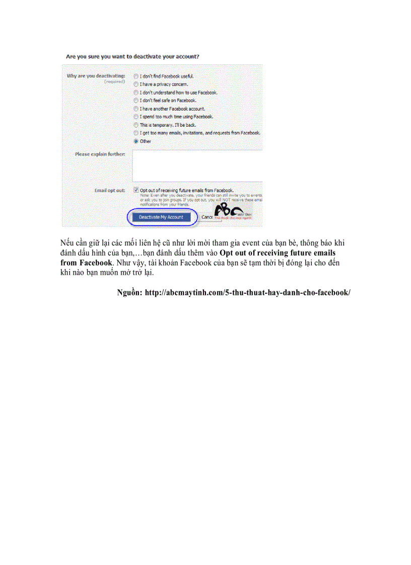 image for page 5 thủ thuật hay dành cho Facebook