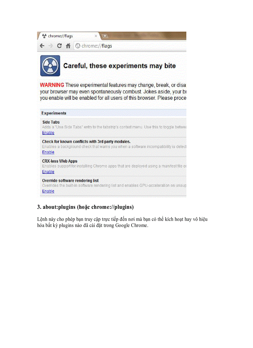 image for page Tìm hiểu những lệnh About trong Google chrome