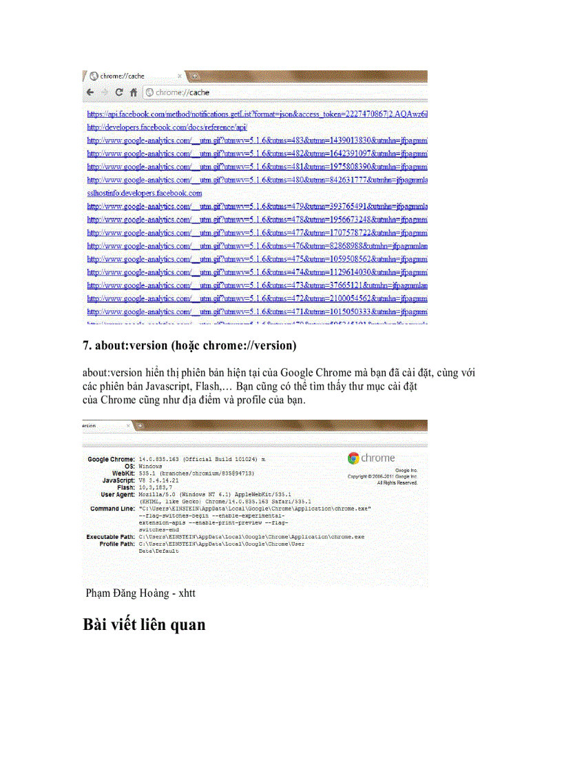 image for page Tìm hiểu những lệnh About trong Google chrome