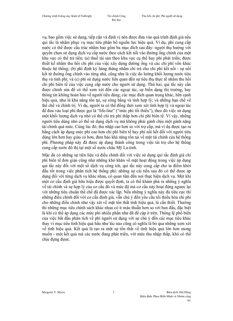 image for page Thu hồi chi phí Phí người sử dụng