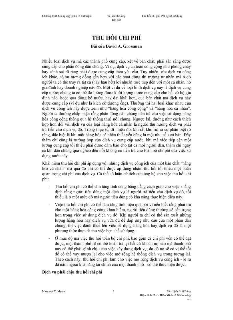 image for page Thu hồi chi phí Phí người sử dụng