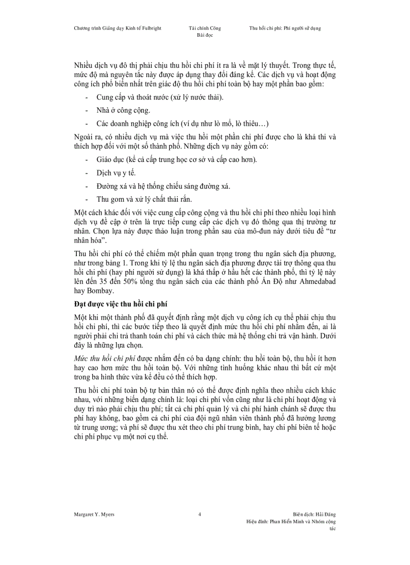 image for page Thu hồi chi phí Phí người sử dụng