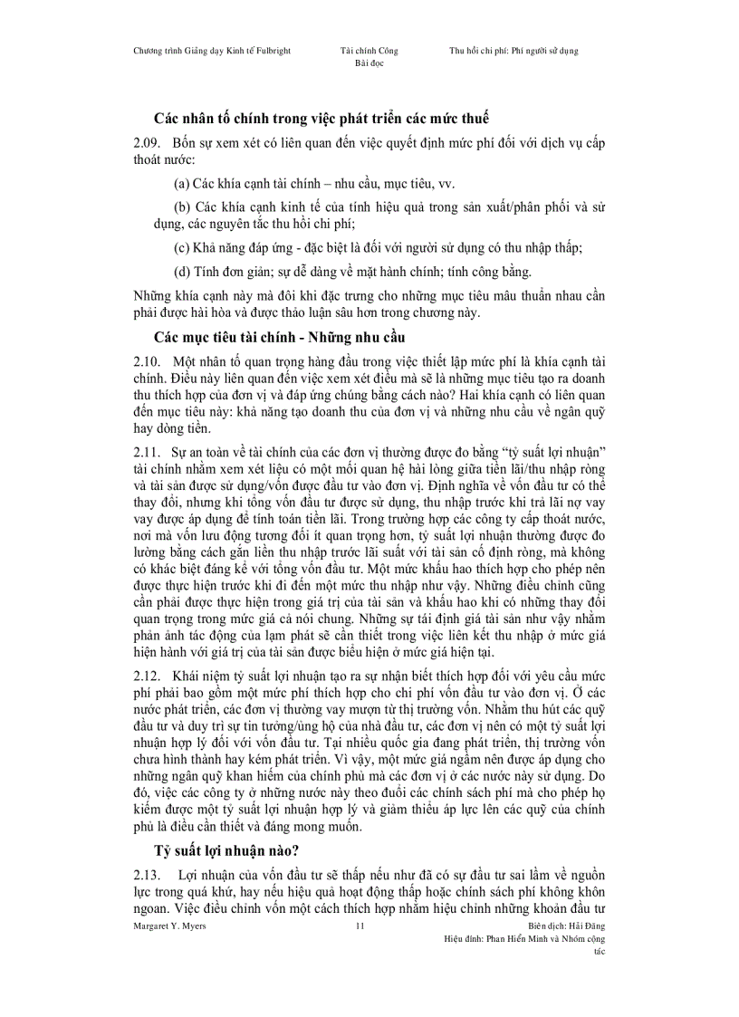 image for page Thu hồi chi phí Phí người sử dụng