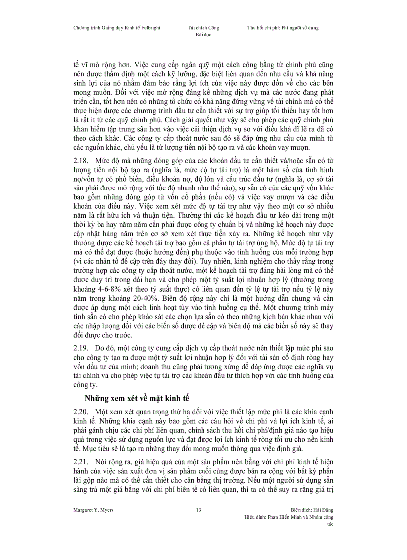 image for page Thu hồi chi phí Phí người sử dụng