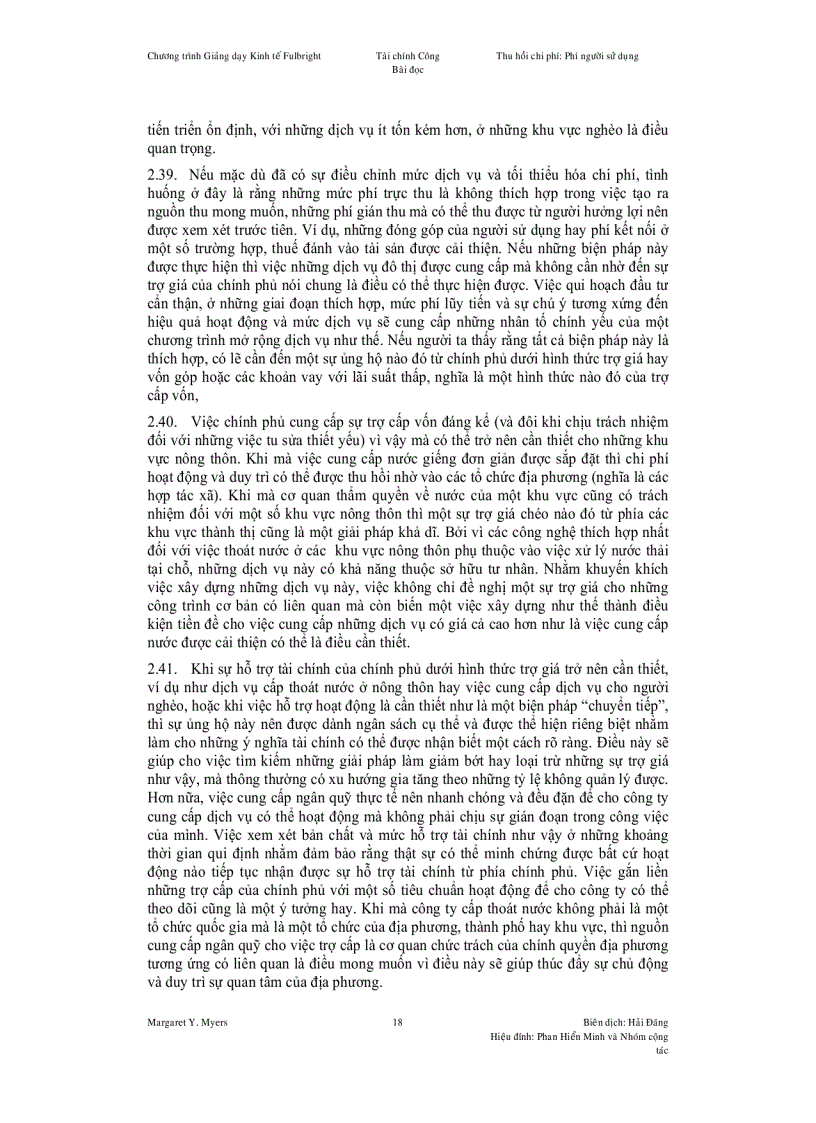 image for page Thu hồi chi phí Phí người sử dụng