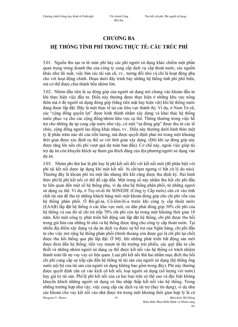 image for page Thu hồi chi phí Phí người sử dụng