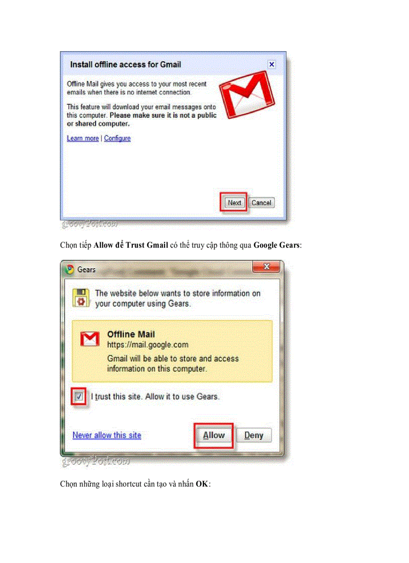 image for page Sao lưu dữ liệu Gmail ở chế độ Offline