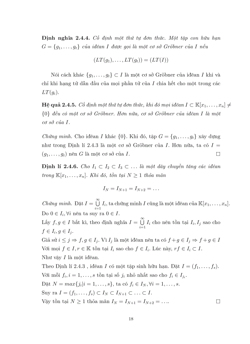 image for page Luận văn tốt nghiệp ĐHSP Cơ sở GROBNER của đái số toàn phương đối chiếu thấp
