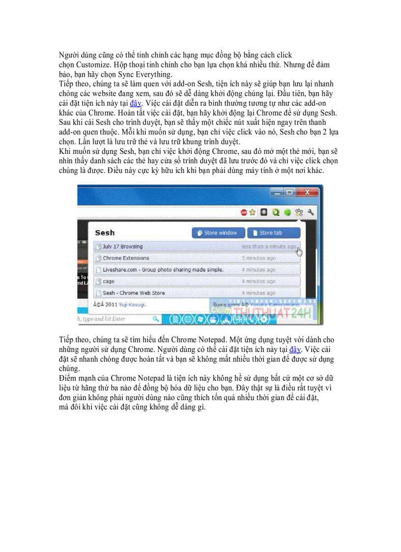 image for page Đồng bộ dữ liệu trên trình duyệt Google Chrome