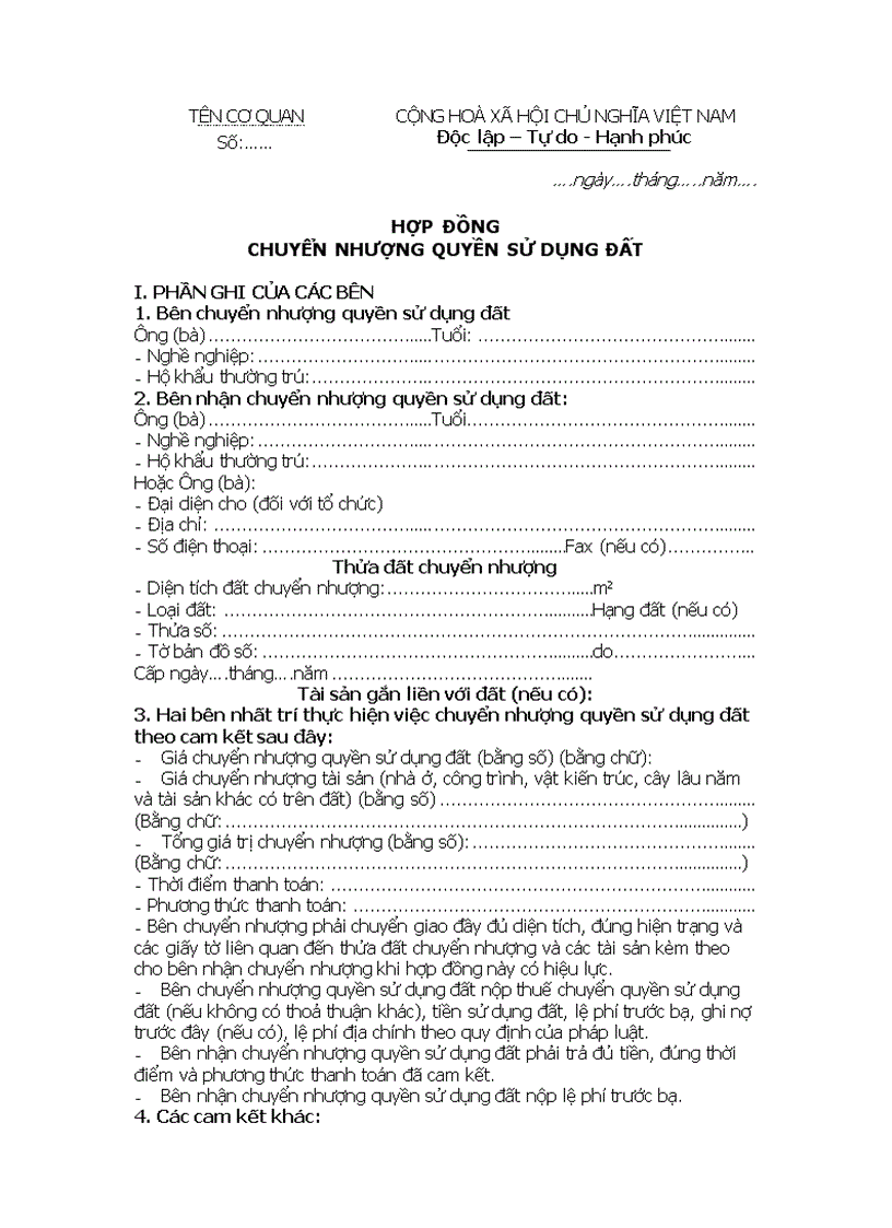 image for page Hợp đồng chuyển nhượng quyền sử dụng đất