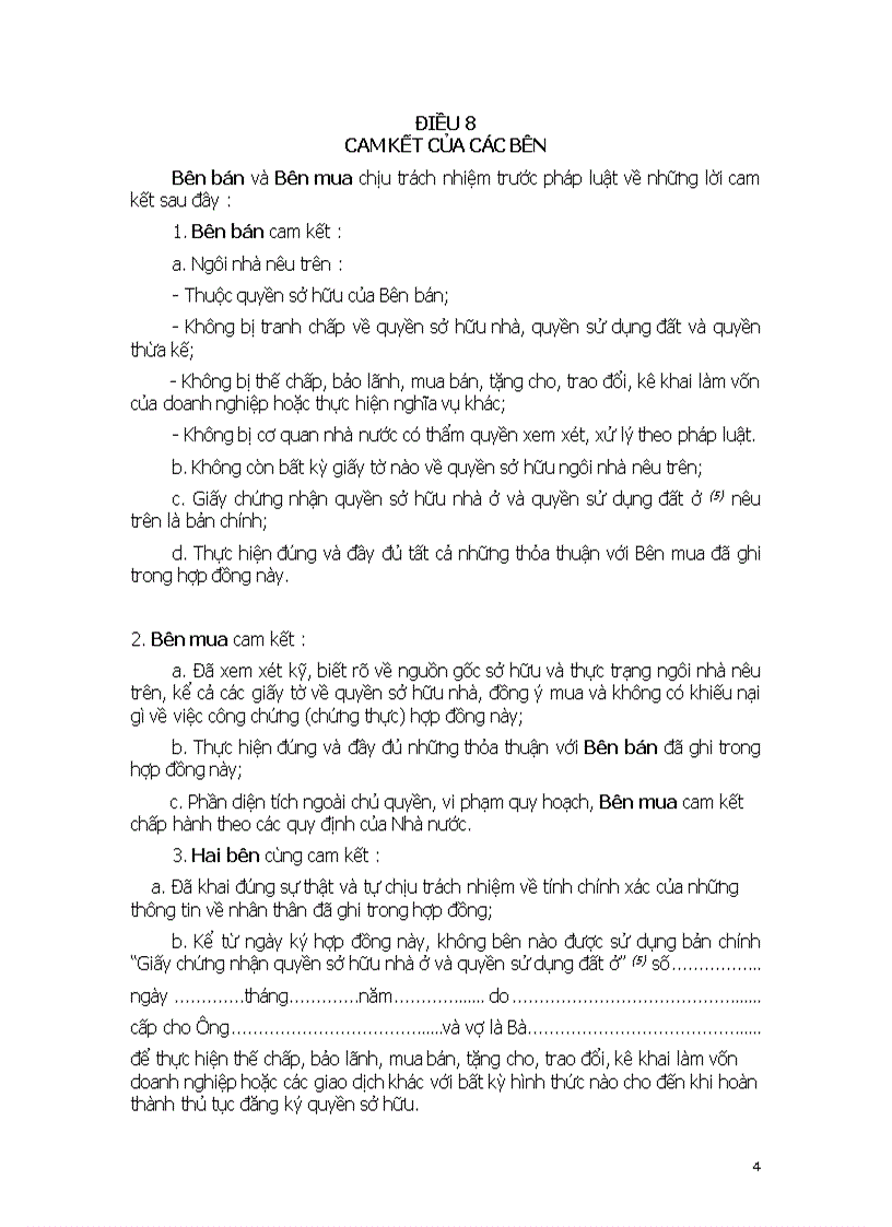 image for page Hợp đồng mua bán nhà ở 1