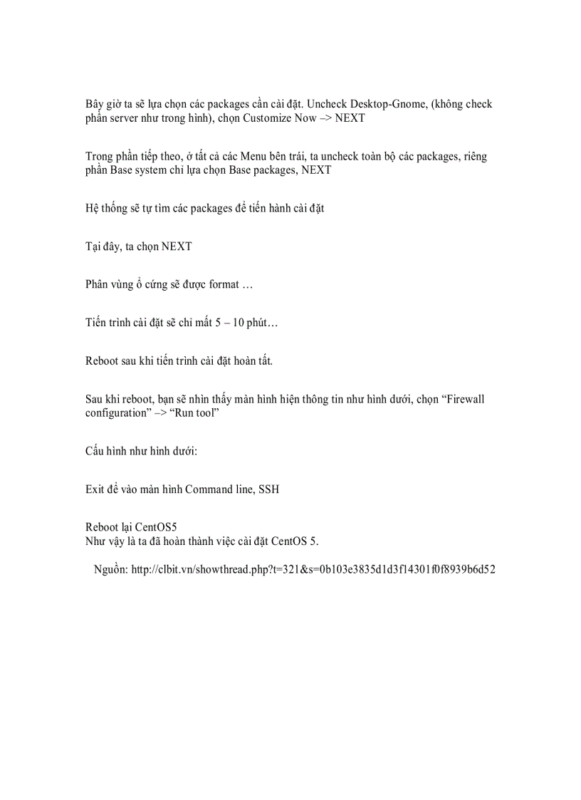 image for page Cài đặt và cấu hình Server Linux CentOS 5